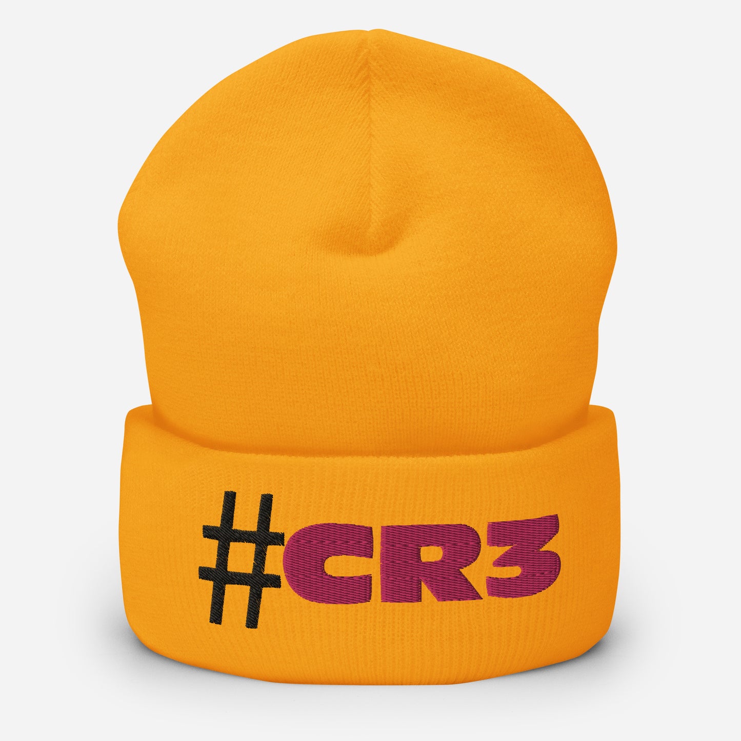 #CR3 ニット帽 イエロー