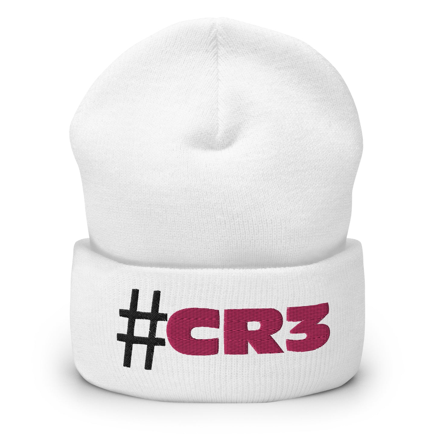 #CR3 ニット帽 ホワイト