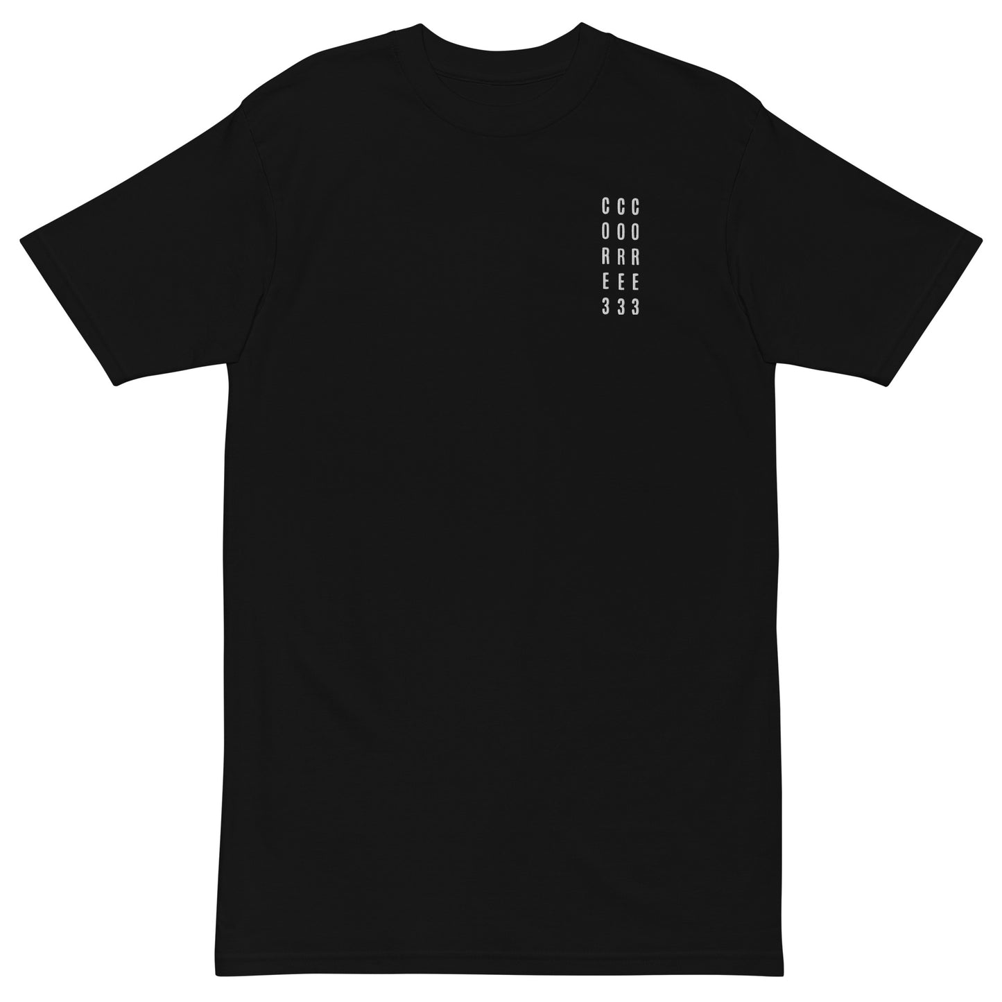 CORE3 3本ストライプ プレミアム Tシャツ ブラック