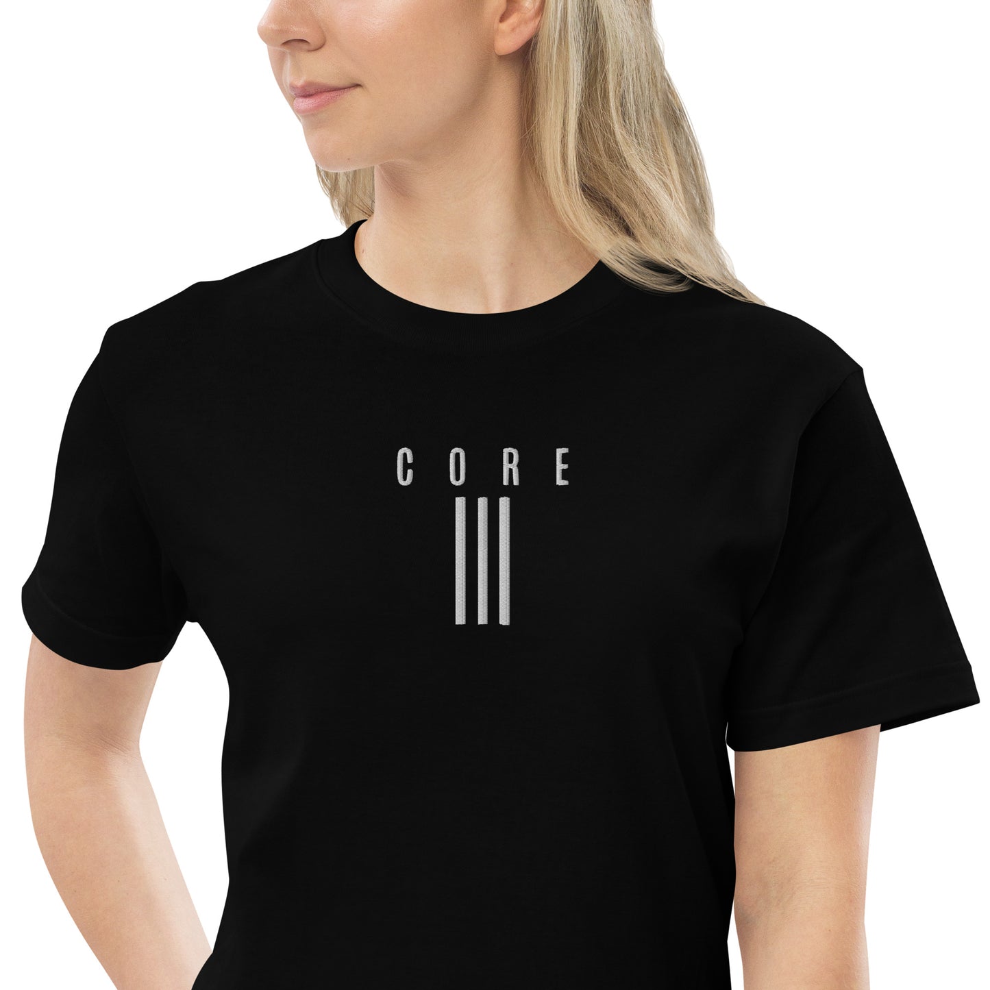 CORE3ストライプTシャツ ブラック