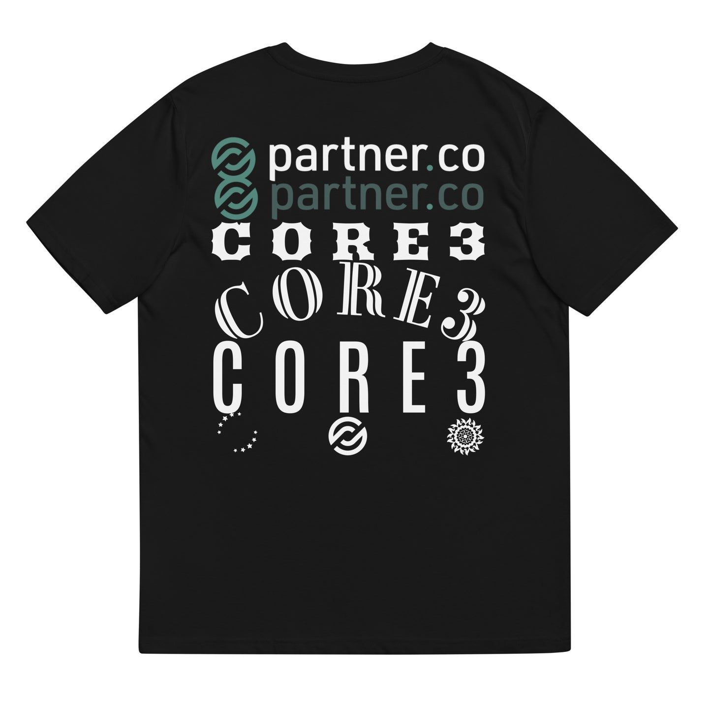 partner,core3 Tシャツ ブラック