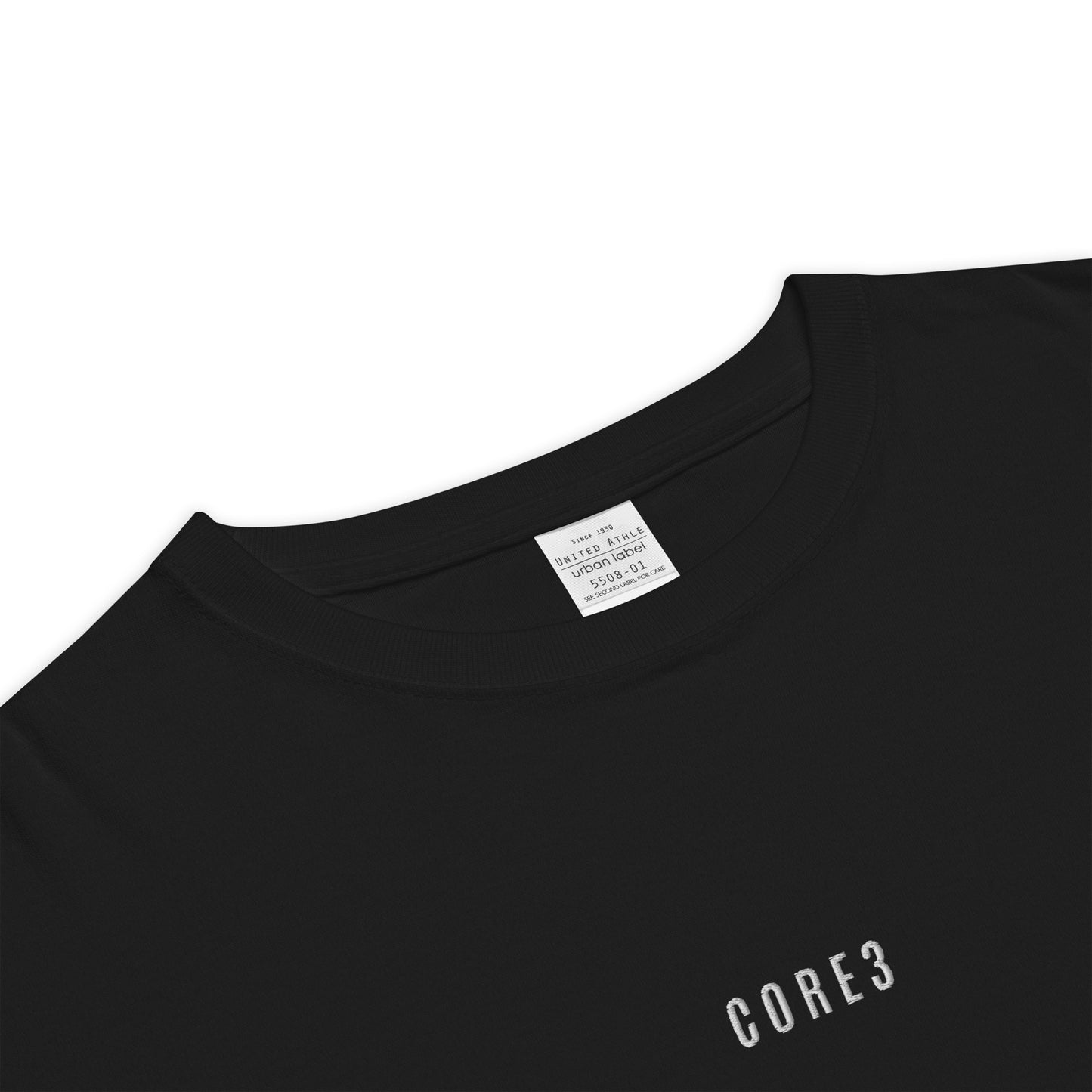 CORE3ユニセックス ビッグシルエット Tシャツ ブラック